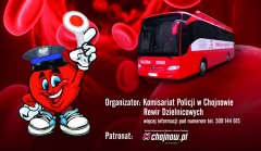 PRZYPOMINAMY już w poniedziałek Zbiórka krwi z chojnowskim Komisariatem Policji
