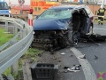 Groźny wypadek przy zjeździe na A4 w Krzywej