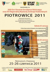 XXXI Dni Otwarte Doradztwa Rolniczego i XVI Regionalna Wystawa Zwierząt Hodowlanych Piotrowice 2011