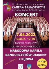 Narodowa Kapela Bandurzystów Ukrainy wystąpi w Chojnowie