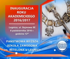 Inauguracja roku akademickiego 2016/2017 w PWSZ im. Witelona w Legnicy
