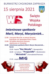 Święto Wojska Polskiego oraz imieninowe spotkanie Marii, Maryś, Marysieniek...